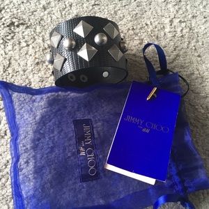 Jimmy Choo for H&M black with silver studded cuff